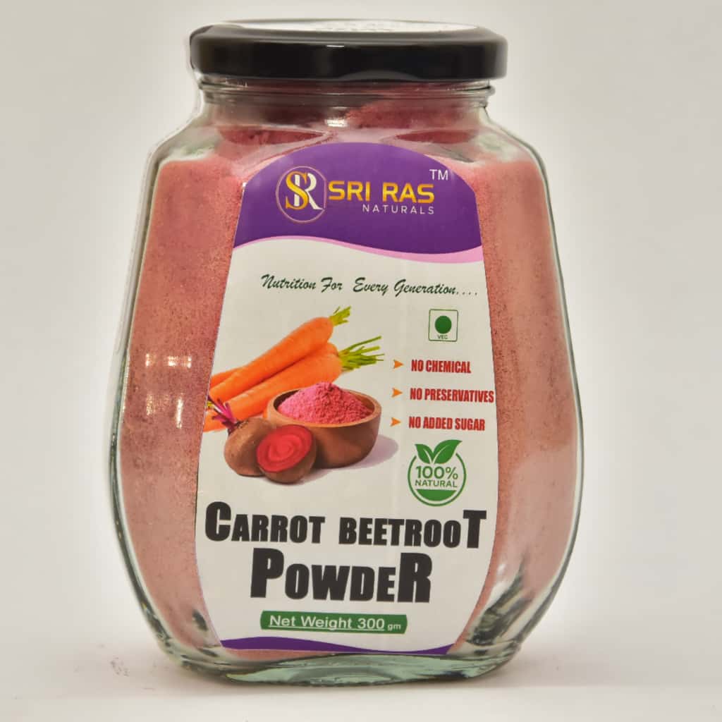 Beetroot & Carrot Mix Powder  – 100% Natural & Chemical-Free