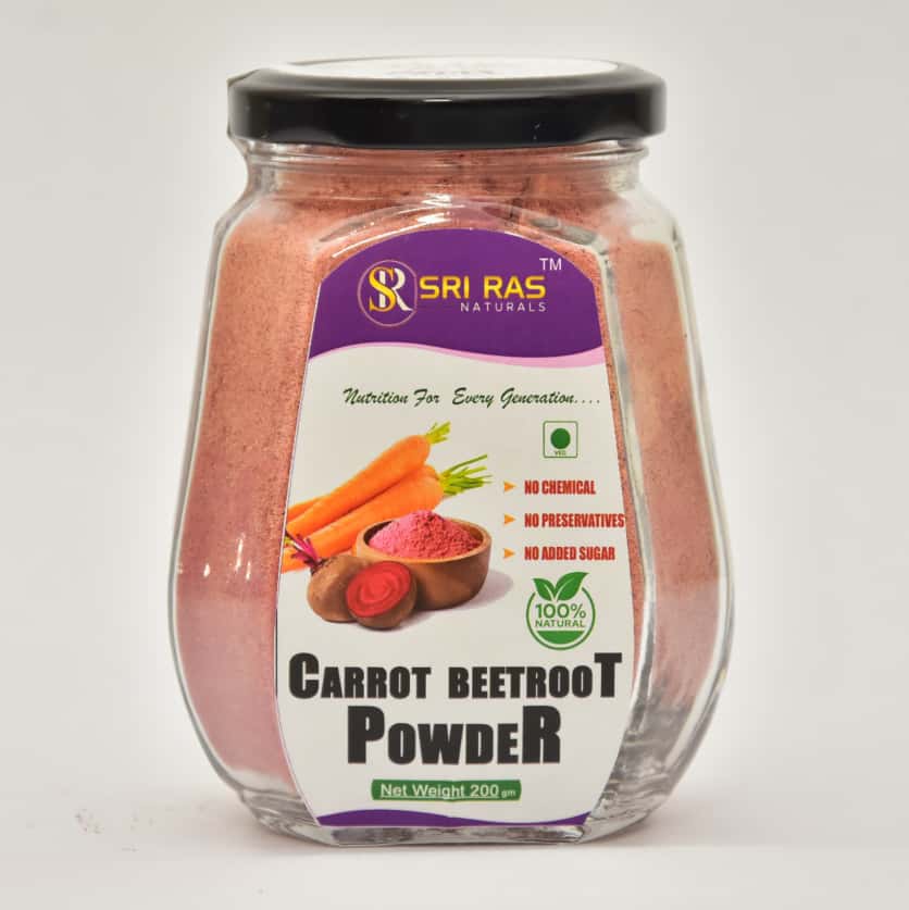 Beetroot & Carrot Mix Powder  – 100% Natural & Chemical-Free