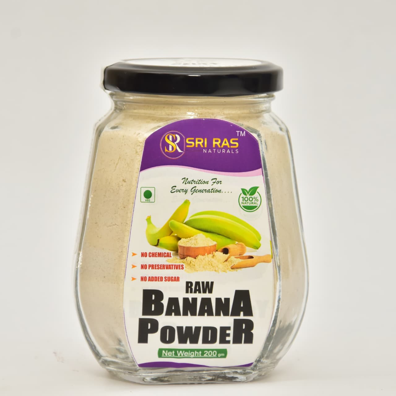 Raw Banana Powder - 100 % Natural , No chemicals
